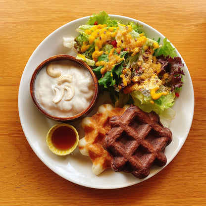 米粉の手作りチョコレートワッフル｜アレルギー食材28品目フリーのヴィーガンスイーツ